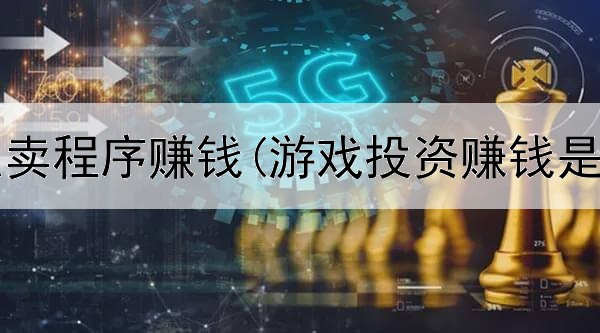  网上怎么卖程序赚钱(游戏投资赚钱是真的吗)