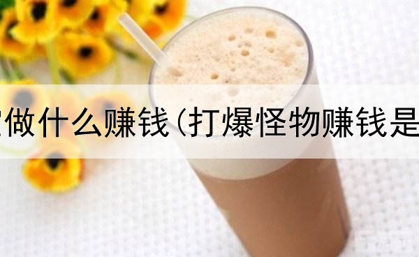 网上淘宝做什么赚钱(打爆怪物赚钱是真的吗)