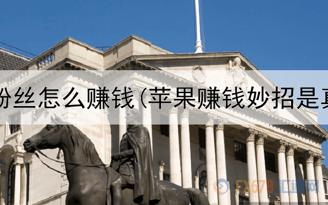 网上有粉丝怎么赚钱(苹果赚钱妙招是真的吗)