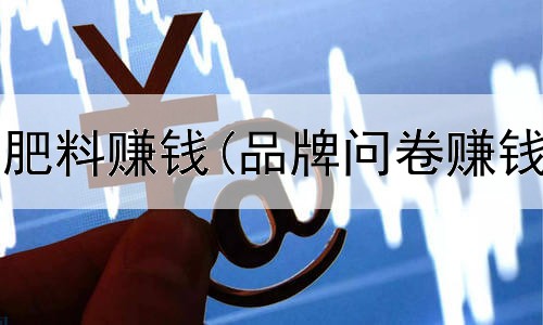 网上卖什么肥料赚钱(品牌问卷赚钱是真的吗)