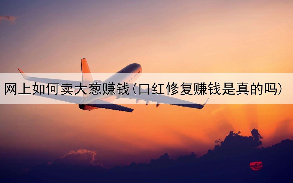 网上如何卖大葱赚钱(口红修复赚钱是真的吗)