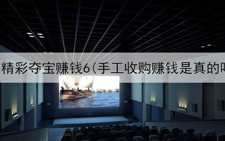网上精彩夺宝赚钱6(手工收购赚钱是真的吗)