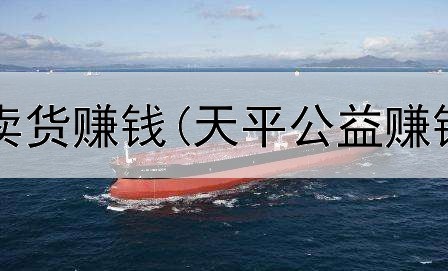 怎样在网上卖货赚钱(天平公益赚钱是真的吗)