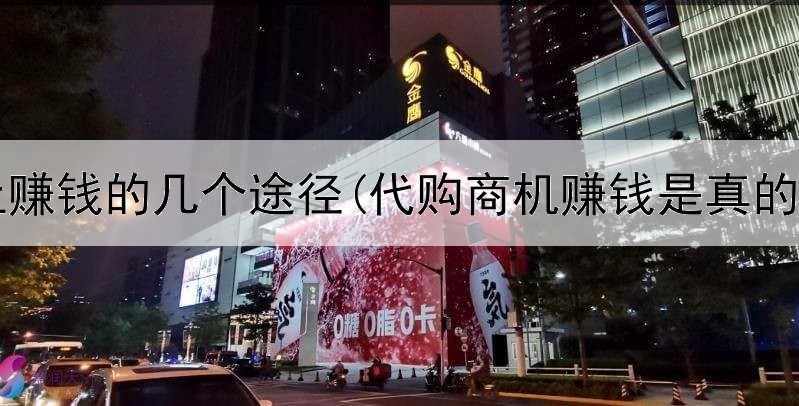 网上赚钱的几个途径(代购商机赚钱是真的吗)