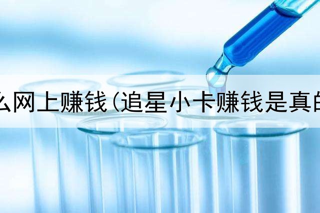 会ps怎么网上赚钱(追星小卡赚钱是真的吗)