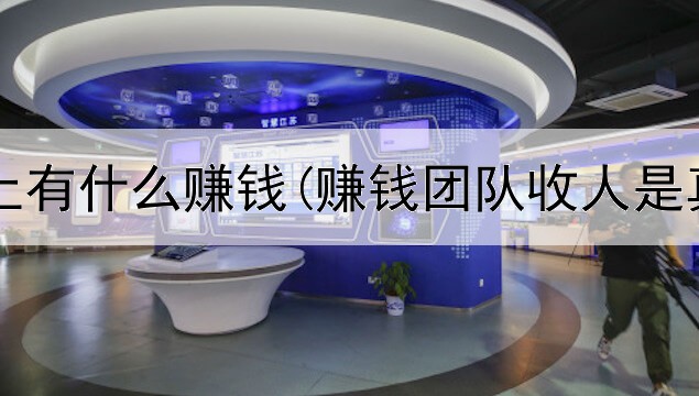 最近网上有什么赚钱(赚钱团队收人是真的吗)