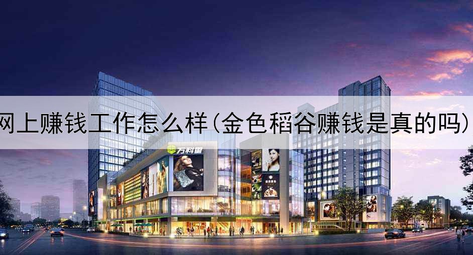 网上赚钱工作怎么样(金色稻谷赚钱是真的吗)