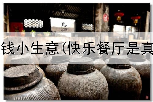 网上在家赚钱小生意(快乐餐厅是真的赚钱吗)