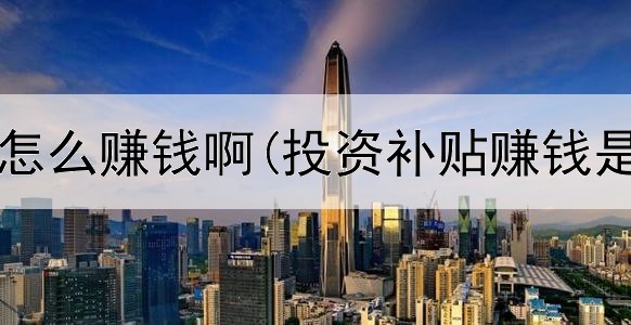 网上搬砖怎么赚钱啊(投资补贴赚钱是真的吗)