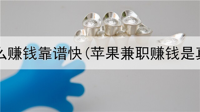 网上什么赚钱靠谱快(苹果兼职赚钱是真的吗)