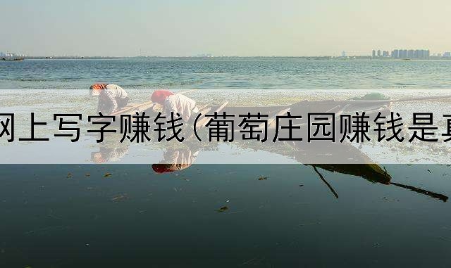 在哪儿网上写字赚钱(葡萄庄园赚钱是真的吗)