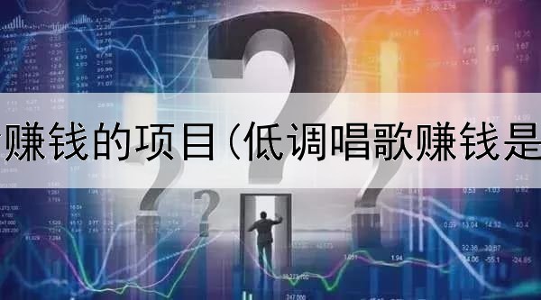 网上有舍赚钱的项目(低调唱歌赚钱是真的吗)