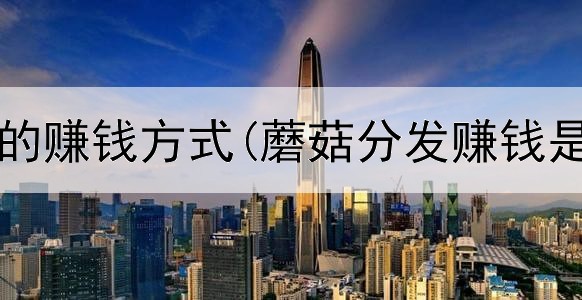 网上最火的赚钱方式(蘑菇分发赚钱是真的吗)