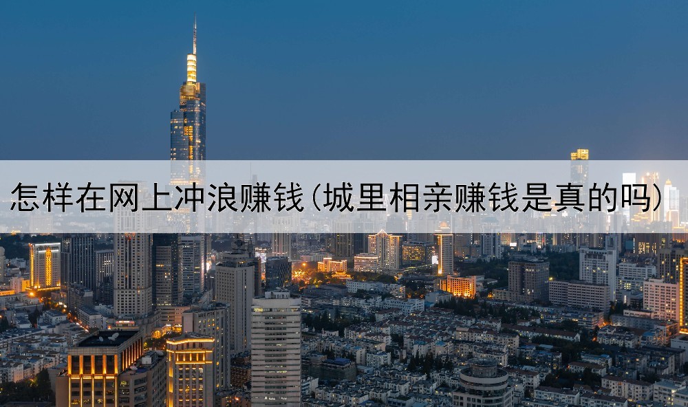 怎样在网上冲浪赚钱(城里相亲赚钱是真的吗)