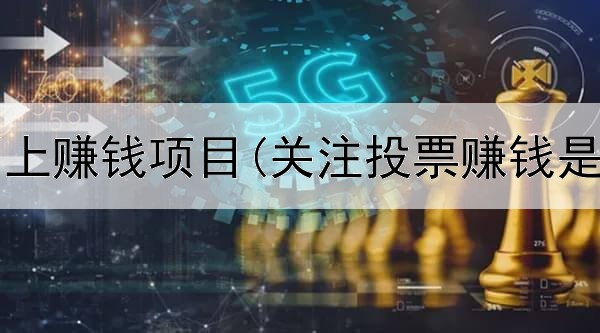 靠谱的网上赚钱项目(关注投票赚钱是真的吗)