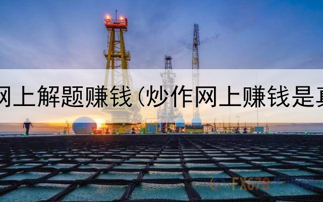 怎么在网上解题赚钱(炒作网上赚钱是真的吗)