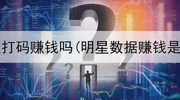 通过网上打码赚钱吗(明星数据赚钱是真的吗)