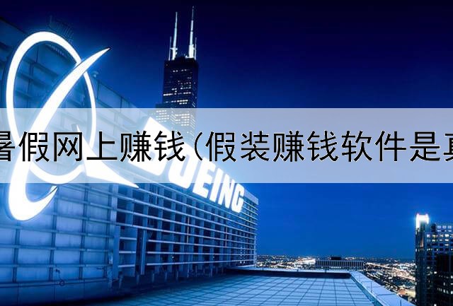 高中生暑假网上赚钱(假装赚钱软件是真的吗)