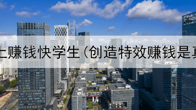 怎么网上赚钱快学生(创造特效赚钱是真的吗)