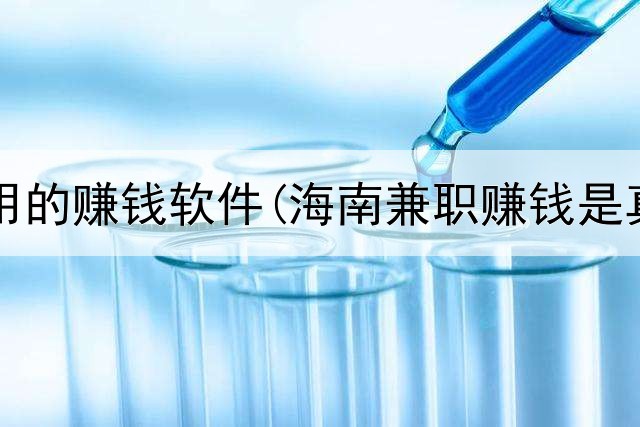 网上有用的赚钱软件(海南兼职赚钱是真的吗)