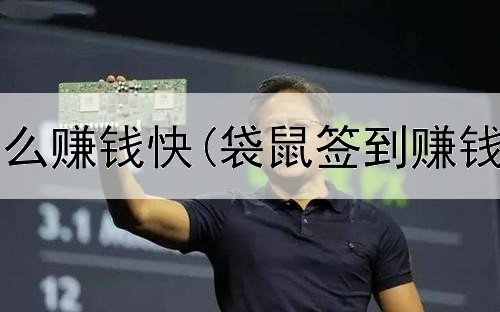 最近网上怎么赚钱快(袋鼠签到赚钱是真的吗)
