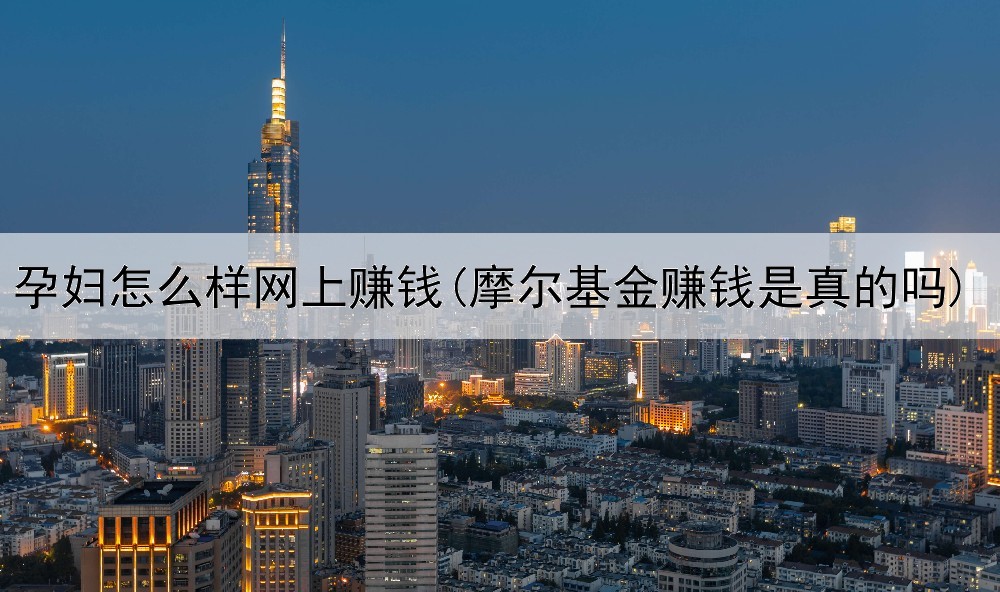 孕妇怎么样网上赚钱(摩尔基金赚钱是真的吗)