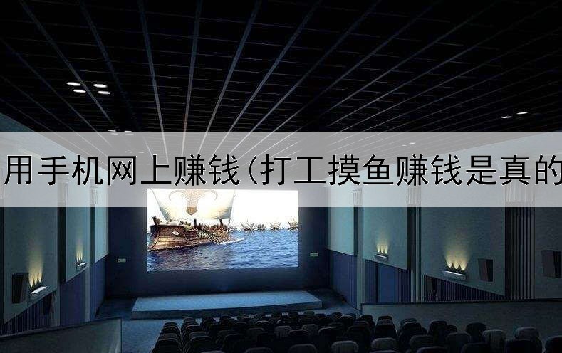 学生用手机网上赚钱(打工摸鱼赚钱是真的吗)