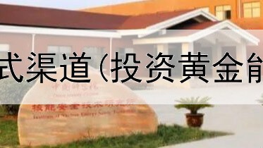 黄金投资的方式渠道(投资黄金能不能买股票)